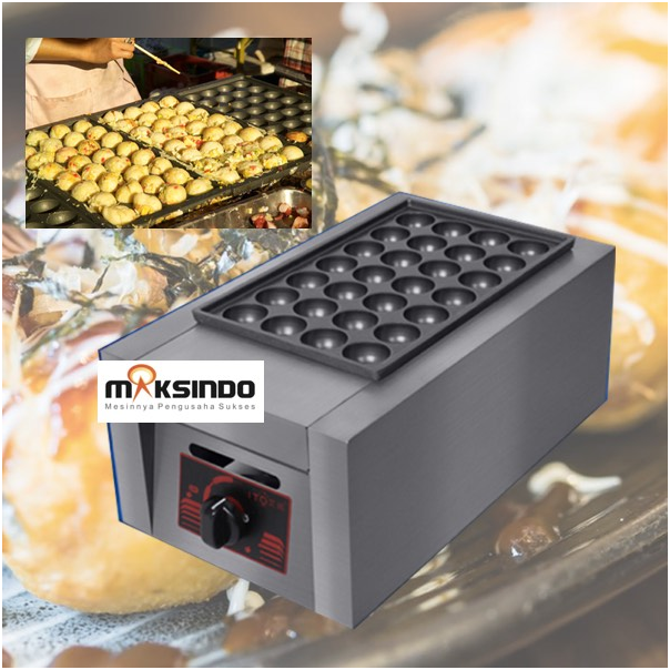 Jual Mesin Takoyaki Gas (28 Lubang) di Blitar