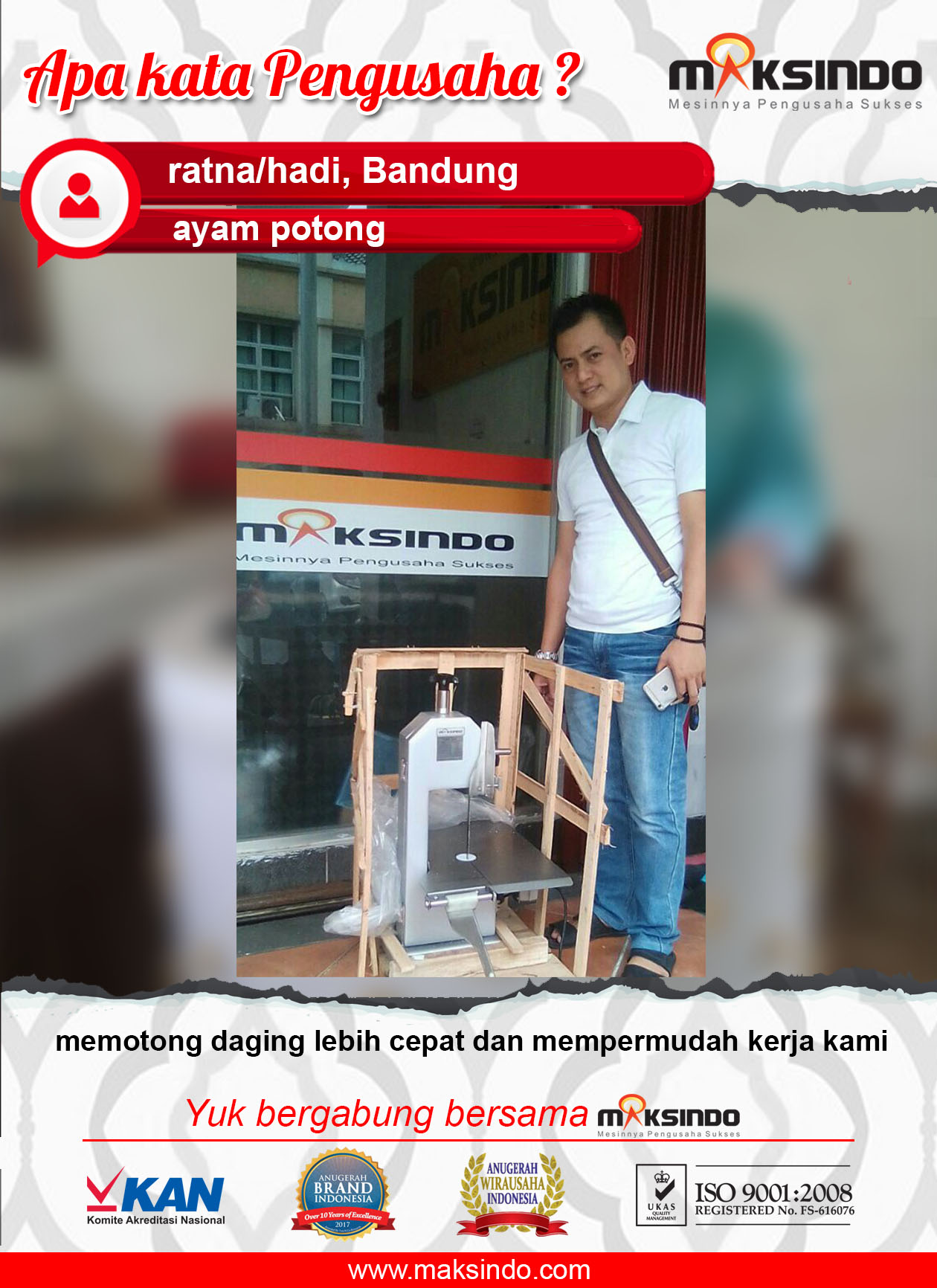 Ayam Potong : Memotong Daging Menjadi Lebih Cepat
