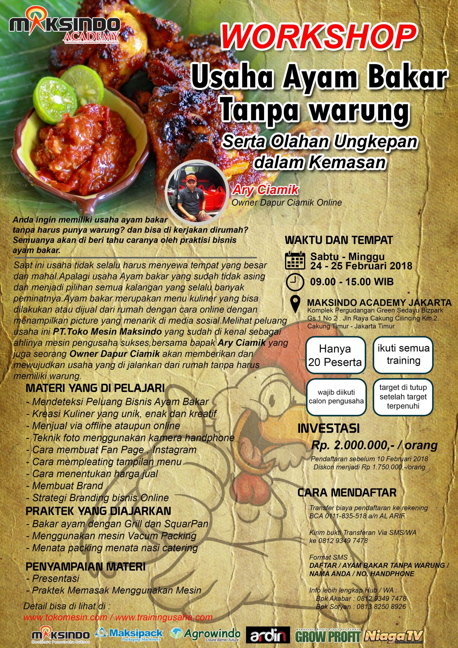 Training Usaha Aneka Mie dan Toping, 18 Februari 2018