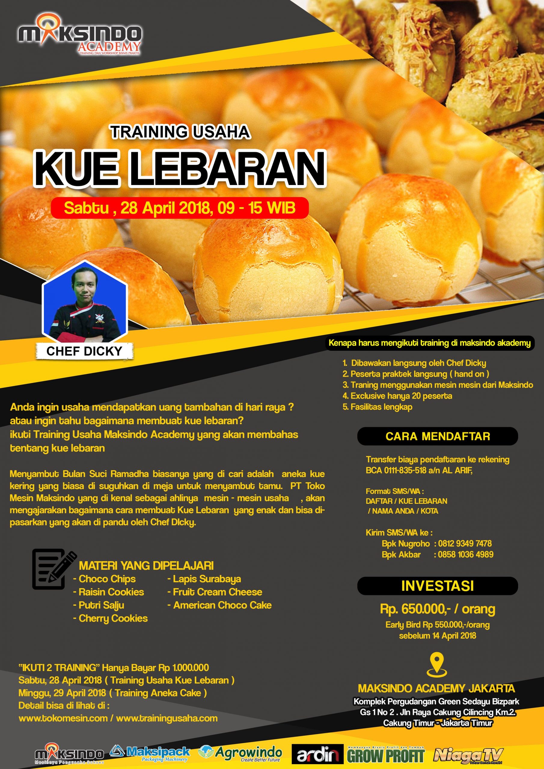 Training Usaha Kue Lebaran, 28 April 2018