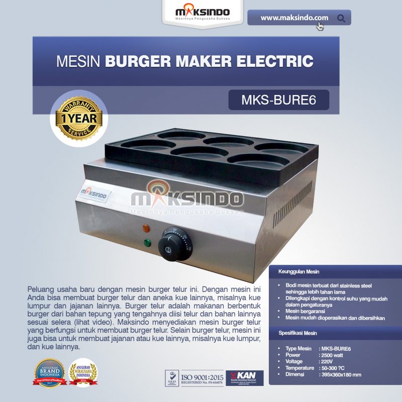 Jual Burger Maker Electric MKS-BURE6 di Blitar