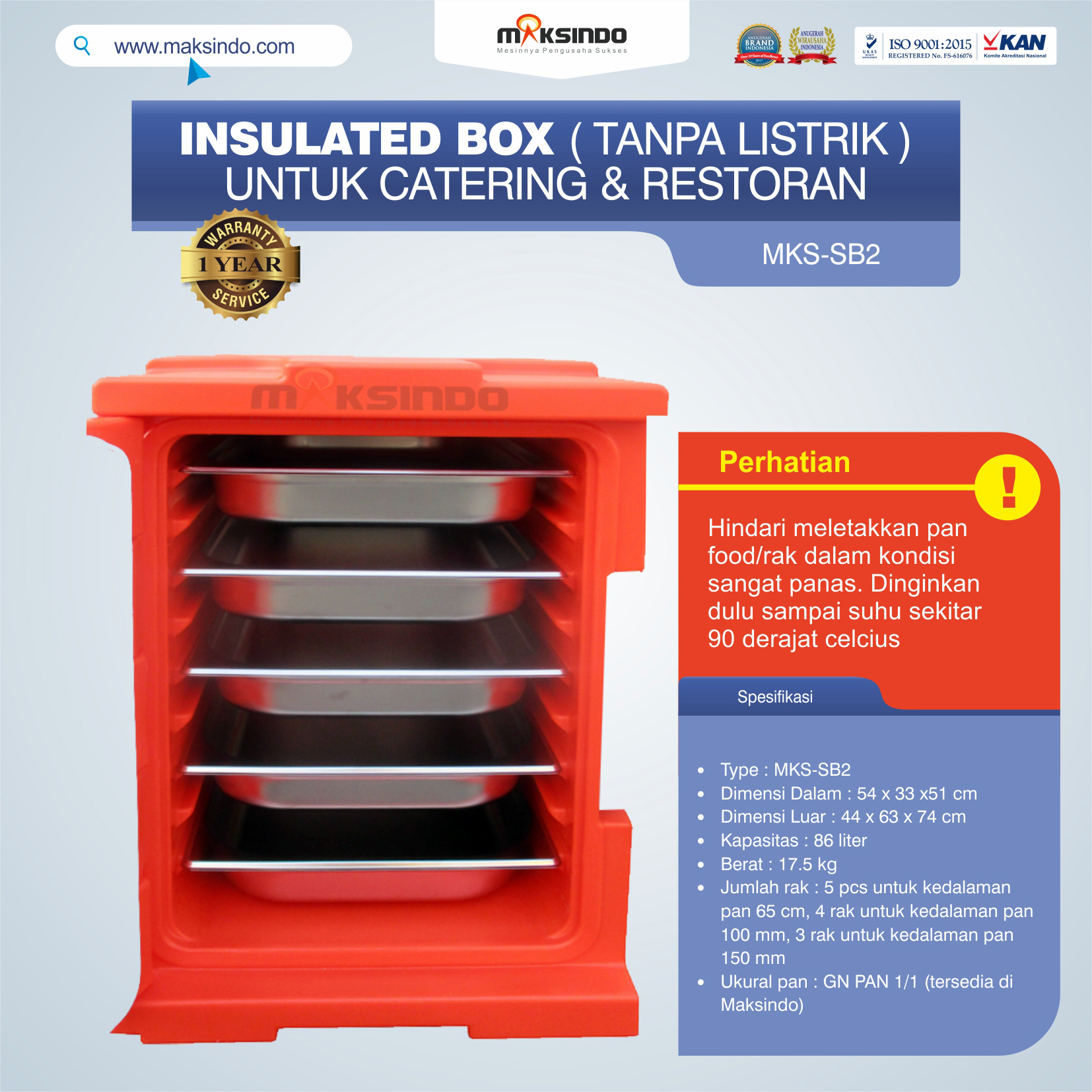 Jual Plastic Insulated Box MKS-SB2 di Blitar