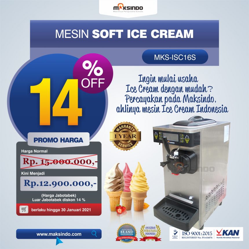 Jual Mesin Soft Ice Cream ISC-16S di Blitar