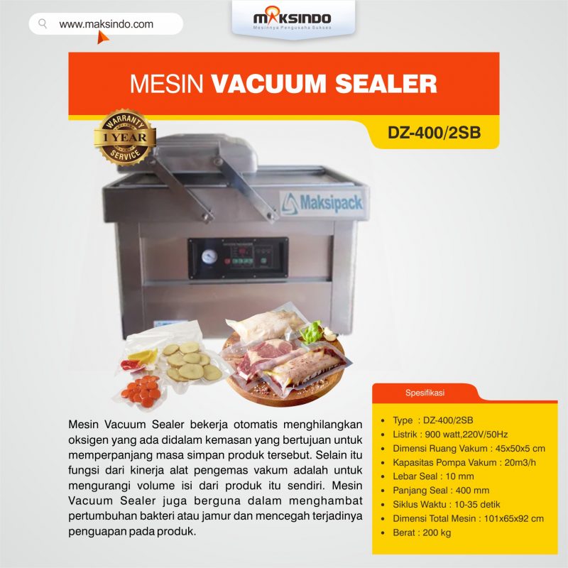 Jual Mesin Vacuum Sealer (DZ400/2SB) di Blitar
