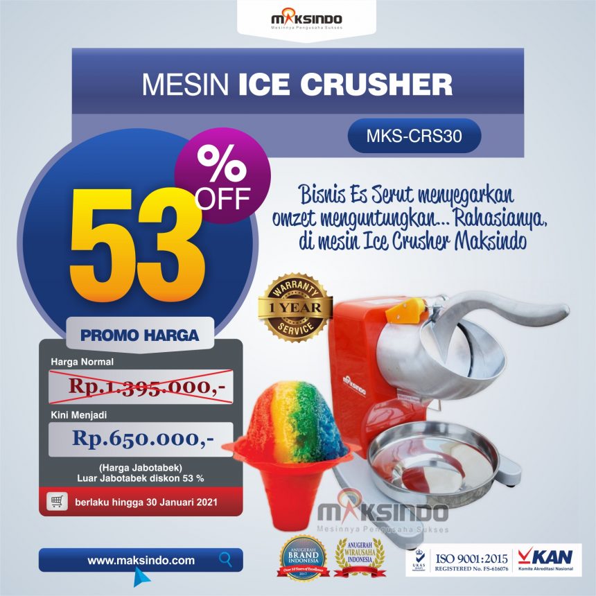 Jual Mesin Ice Crusher MKS-CRS30 di Blitar